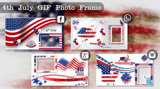 4th July GIF Photo Frame / 4th of July Photo Frame screenshot 0