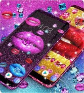 Glitter lips live wallpaper screenshot 5