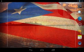 3D Puerto Rico Flag LWP screenshot 0