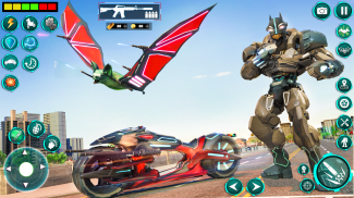 Bat Robot Moto Bike Robot Game screenshot 2