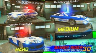 Bandit Rider 3D: smash cops racing screenshot 0