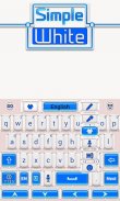 simple white go keyboard theme screenshot 3