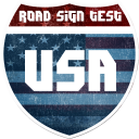 USA Road Sign Test Icon