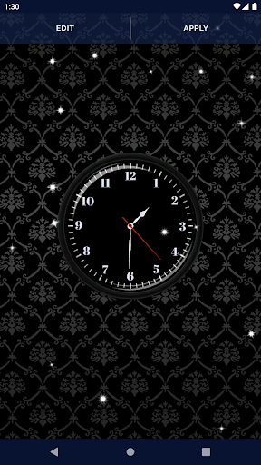 dark clock wallpaper