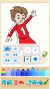 Fútbol juego libro para colorear screenshot 0