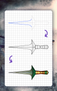 How to draw weapons. Daggers screenshot 6