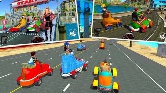 Crazy Fun Race 3D Super Hero Team Racing screenshot 9