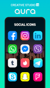 Aura Icon Pack - Rounded Square Icons screenshot 1