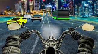 公路摩托自行车骑行-赛车狂热 screenshot 1