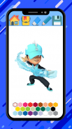 Boboiboy coloring cartoon game screenshot 2