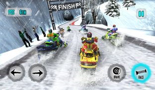 Snowmobile Games: Snow Trail screenshot 2