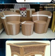 Antique Rattan Chair Table screenshot 1