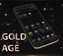 Luxury Golden 3D Black Tech screenshot 2