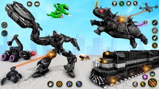 Rhino Robot Car transforming games – City battle screenshot 7