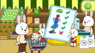 Anime Bunny: Kids supermarket screenshot 1