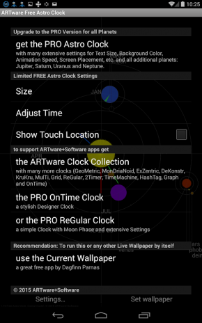 Artware Astro Clock Lwp 2 00 Download Apk For Android Aptoide