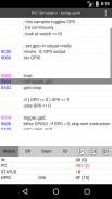 PICmicro simulator and assembler screenshot 2