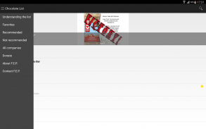 Chocolate List screenshot 0