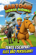 Cartoon Horse Riding: Corrida screenshot 0