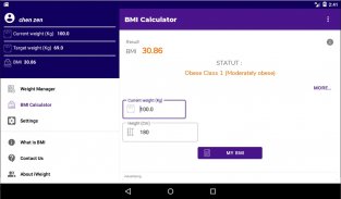 iWeight - Weight Manager and BMI screenshot 0