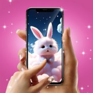 Cute bunny live wallpaper screenshot 0