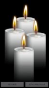 White Candles Live Wallpaper screenshot 2