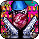 ثيم لوحة المفاتيح Graffiti Gun Icon