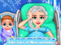 Ice Princess Pregnant Mom and Baby Care Games screenshot 3