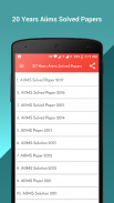 20 Years Aiims Solved Papers Offline screenshot 0