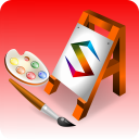 Watercolors painting Icon