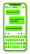 Neon Green Chat Keyboard Theme screenshot 0