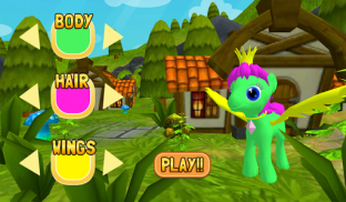 Correndo Pony 3D Pouco Corrida screenshot 0