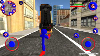 Superhero Stickman Rope hero Gangster Mafia screenshot 0