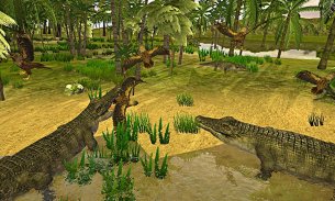 Simulador de bosque 3D de cocodrilo: clan de crocs screenshot 4