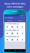 Message vocal Audio Manager pour WhatsApp de OPUS screenshot 6