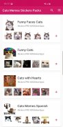 Nuovi divertenti gatti meme adesivi WAStickerApps screenshot 3