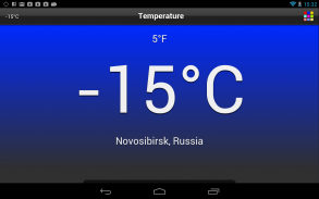 Temperature screenshot 2