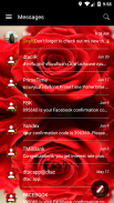 SMS Messages Love Rose Theme screenshot 0