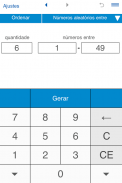 Gerador de Números Aleatórios screenshot 1