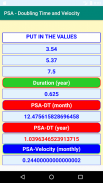 PSA- Calculations of Doubling Time and Velocity screenshot 1