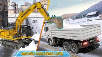 Snow Heavy Excavator Machine Simulator screenshot 3