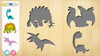 Dinosaur Puzzle & Coloring Game screenshot 2