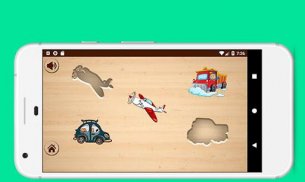 Baby puzzle game - Vehicles screenshot 1