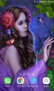 Purple Bird Beauty LWP screenshot 1