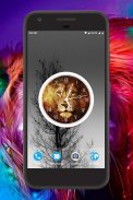 Lion Clock Live Wallpaper screenshot 3