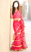 Women Ruffle Saree Photo Suit screenshot 8