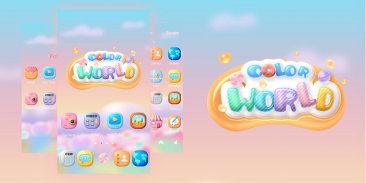 (Free)Color World GO Launcher Theme screenshot 4