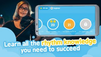 Tap and learn musical rhythm - Beat the Rhythm screenshot 0