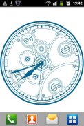 Clock Blueprint Wallpaper screenshot 1