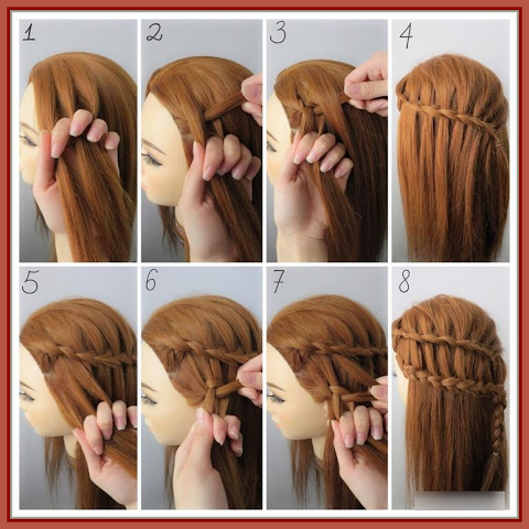 How to Ladder Waterfall Braid | DIY Hairstyles | Braidsandstyles12 - YouTube